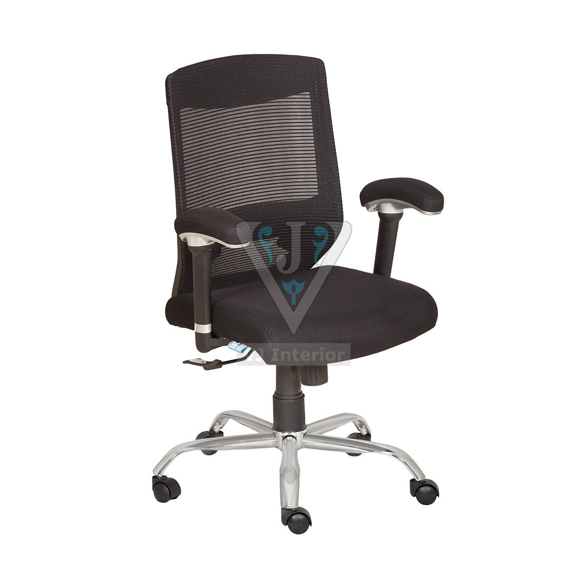 Buy White Wheelbase Mesh Office Chair Online VJ Interior